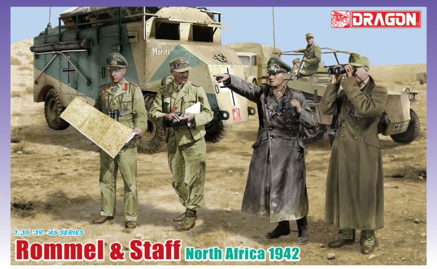 6723  фигуры  Rommel & Staff, North Africa 1942 (1:35)