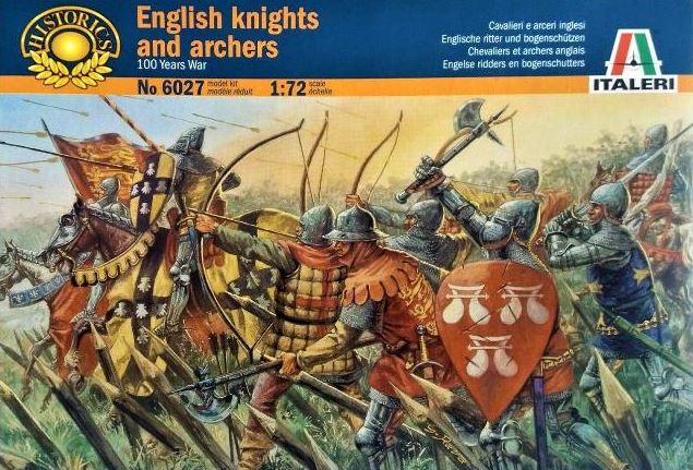 6027  фигуры  ENGLISH KNIGHTS AND ARCHERS (100 YEARS WAR) (1:72)