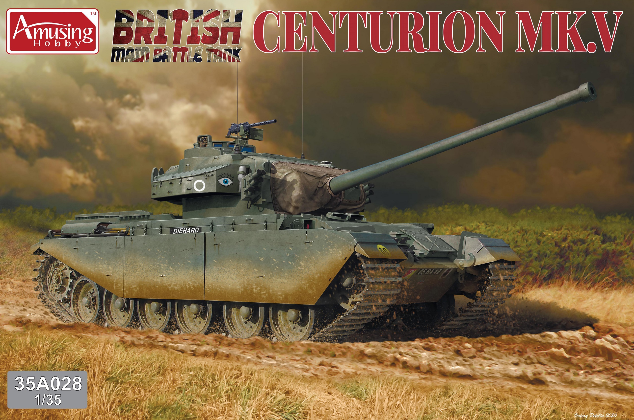 35A028  техника и вооружение  British MBT Centurion MK.V  (1:35)