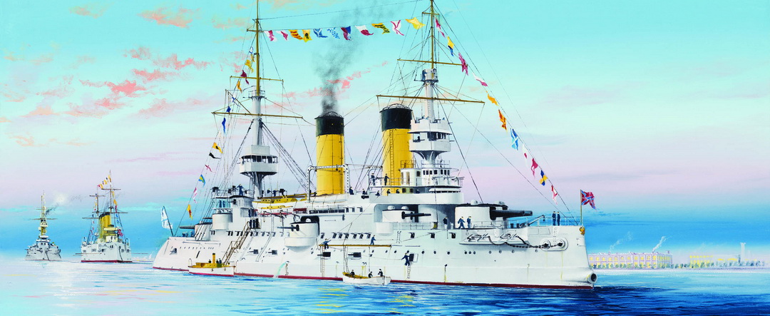 05338  флот  Russian Navy Tsesarevich Battleship 1904  (1:350)