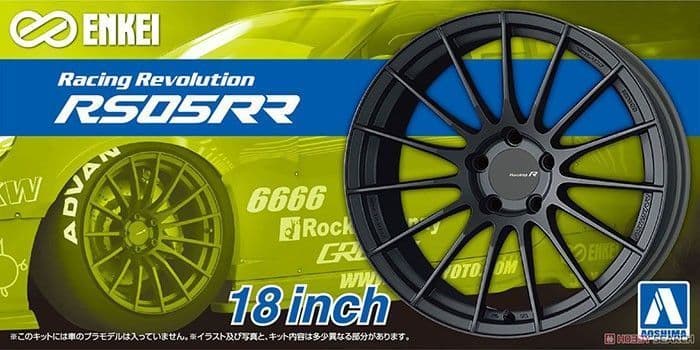 06119  дополнения из пластика  Enkei Racing Evolution RS055RR 18 дюймов  (1:24)