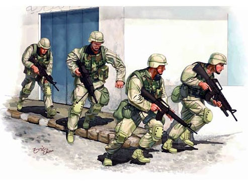 00418  фигуры  Modern U.S. Army in Iraq (2005)  (1:35)