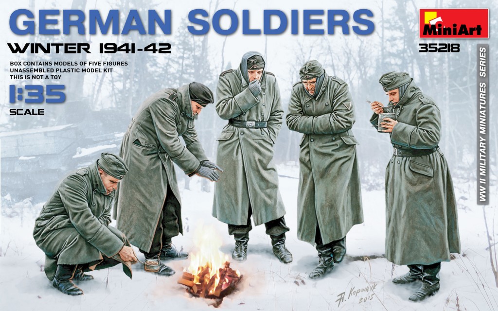 35218  фигуры  GERMAN SOLDIERS WINTER 1941-42  (1:35)