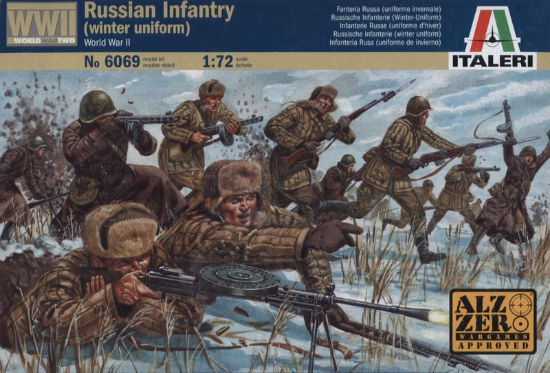 6069  фигуры  Советская пехота (WWII. winter) (1:72)