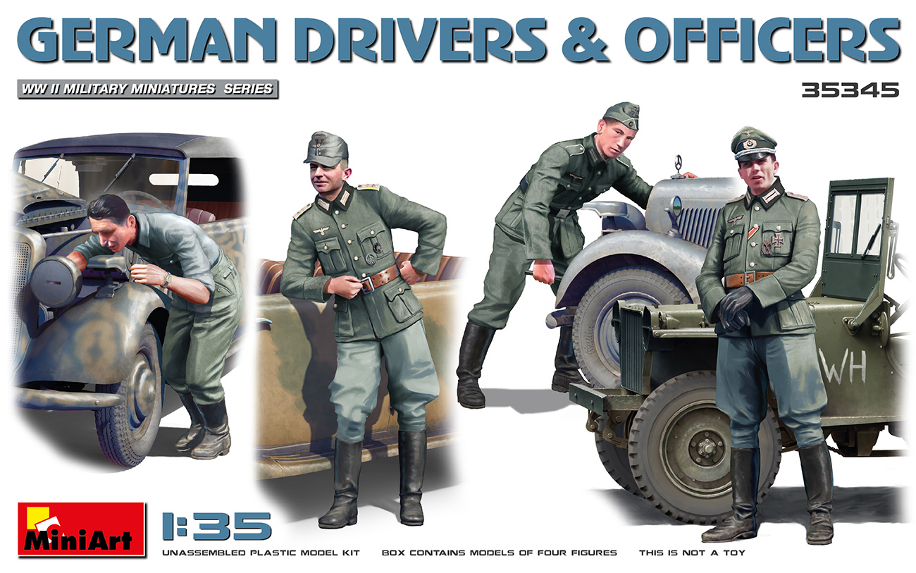 35345  фигуры  GERMAN DRIVERS & OFFICERS  (1:35)