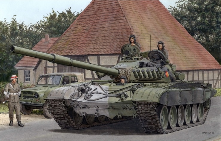 35A038  техника и вооружение  Танк-72M1 (with Full Interior)  (1:35)