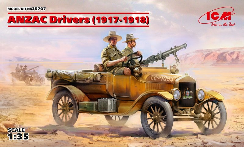 35707  фигуры  ANZAC Drivers (1917-1918) (2 figures)  (1:35)