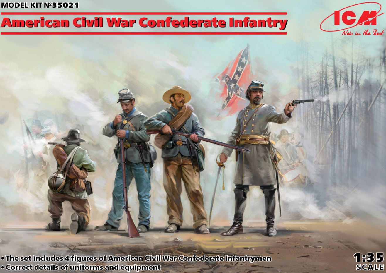 35021  фигуры  Пехота Конфедерации Гражданской войны в США  (1:35)