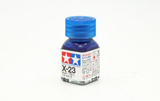 80023  лак-краска прозрачная  Эмаль X-23 Прозрачно-синяя