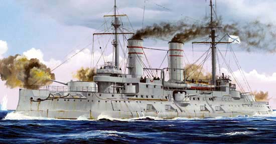 05337  флот  Russian Navy Tsesarevich Battleship 1917 (1:350)