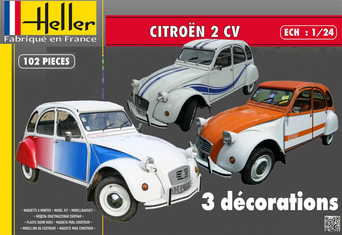 80767  автомобили и мотоциклы  Citroen 2CV  (1:24)