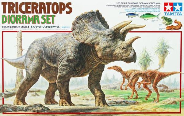 60104  фигуры  Triceratops Diorama Set  (1:35)