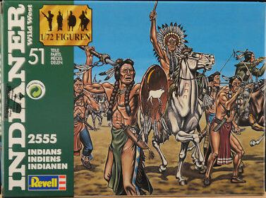 02555  фигуры Indianer Wild West  (1:72)