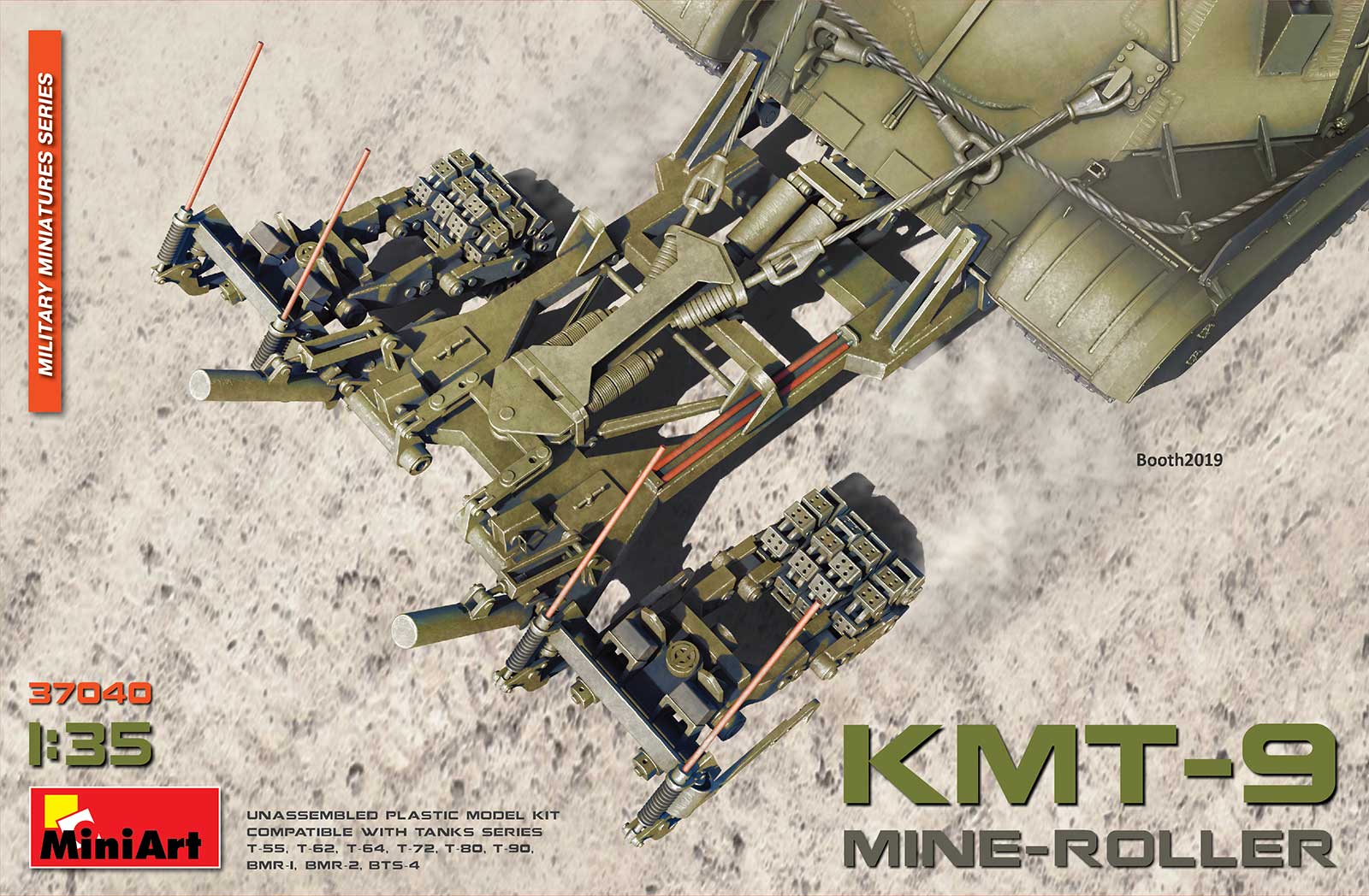 37040  дополнения из пластика  KMT-9 Mine Roller  (1:35)