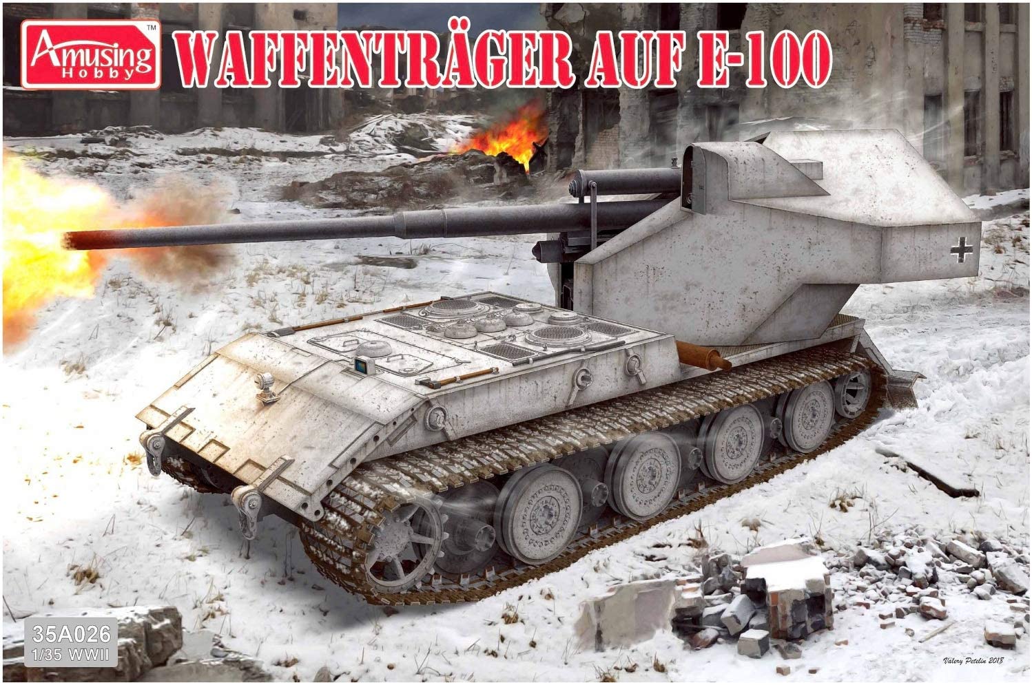 35A026  техника и вооружение  Waffenträger auf E-100  (1:35)