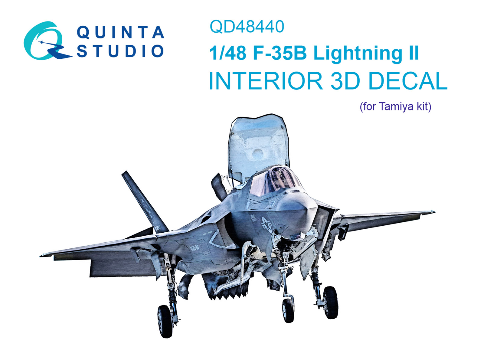 QD48440  декали   3D Декаль интерьера кабины F-35B (Tamiya)  (1:48)