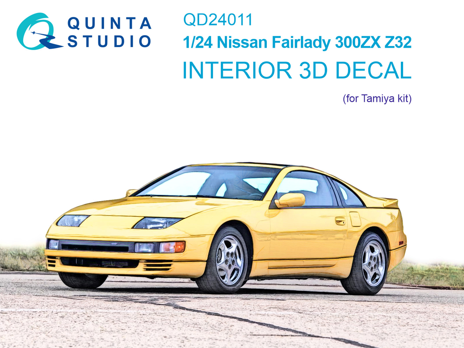 QD24011  декали 3D Декаль интерьера кабины  Nissan Fairlady 300ZX Z32 (Tamiya)  (1:24)