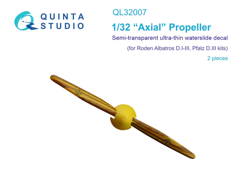 QL32007  декали  Декаль деревянные пропеллеры Axial (Roden)  (1:32)