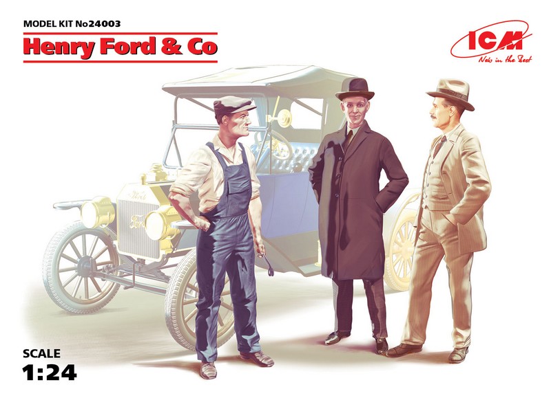 24003  фигуры  Генри Форд и Ко (3 фигуры) (1:24)