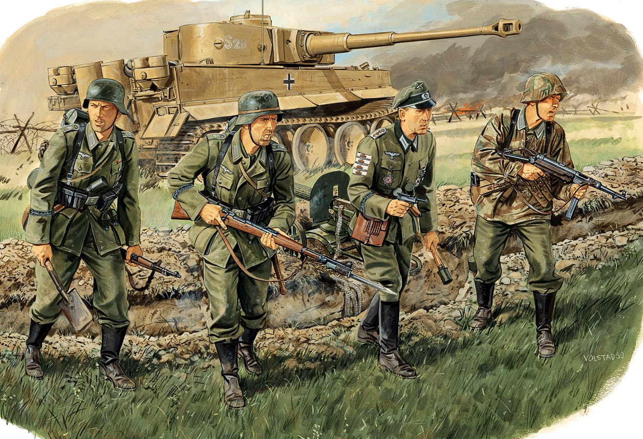 6124  фигуры Panzergrenadier Division "Grosdeutschland" (Karachev 1943) (1:35)