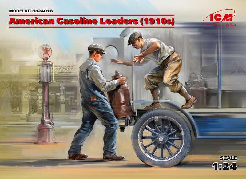 24018  фигуры  American Gasoline Loaders (1910s)  (1:24)