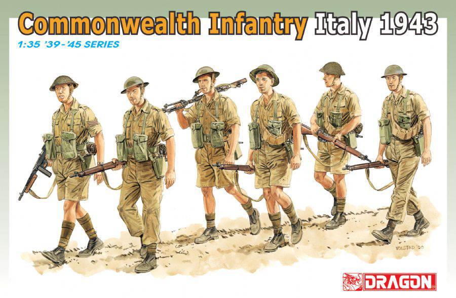 6380  фигуры Commonwealth Infantry (Italy 1943-44) (1:35)