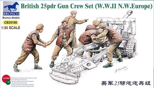 CB35108  фигуры  British 25pdr Gun Crew Set (W.W.II N.W. Europe)  (1:35)