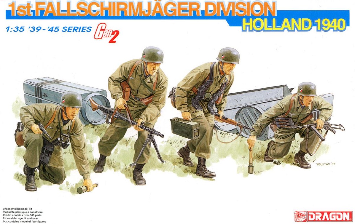 6276  фигуры  1st Fallschirmjäger Division Holland 1940  (1:35)