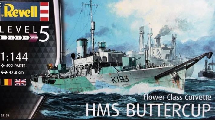 05158  флот  Flower Class Corvette HMS BUTTERCUP  (1:144)