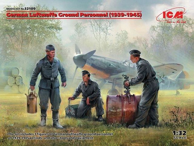32109  фигуры  German Luftwaffe Ground Personnel (1939-1945)  (1:32)