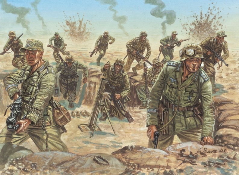 6099  фигуры  WWII - D.A.K. Infantry  (1:72)