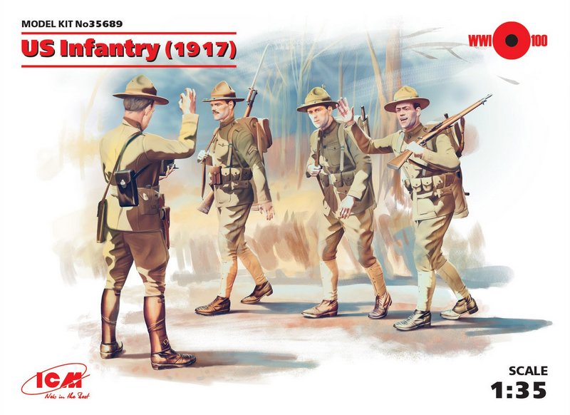 35689  фигуры  Пехота США (1917г.)  (1:35)