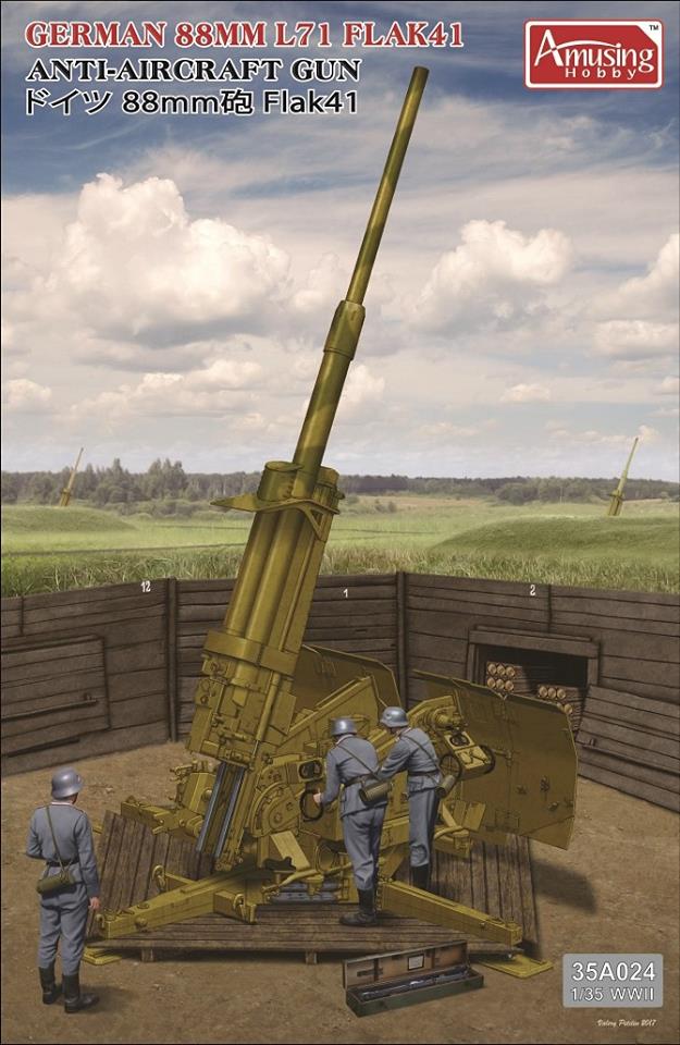 35A024  техника и вооружение  German 88mm L71 Flak 41  (1:35)