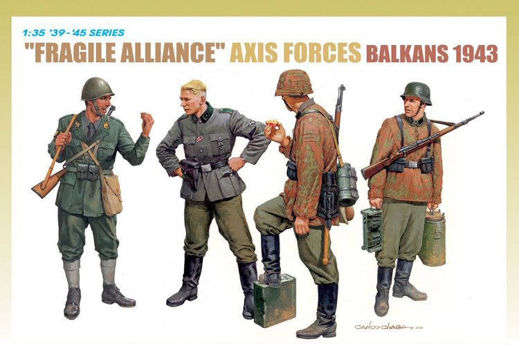 6563  фигуры "Fragile Alliance" Axis ForcesBalkans 1943 (1:35)