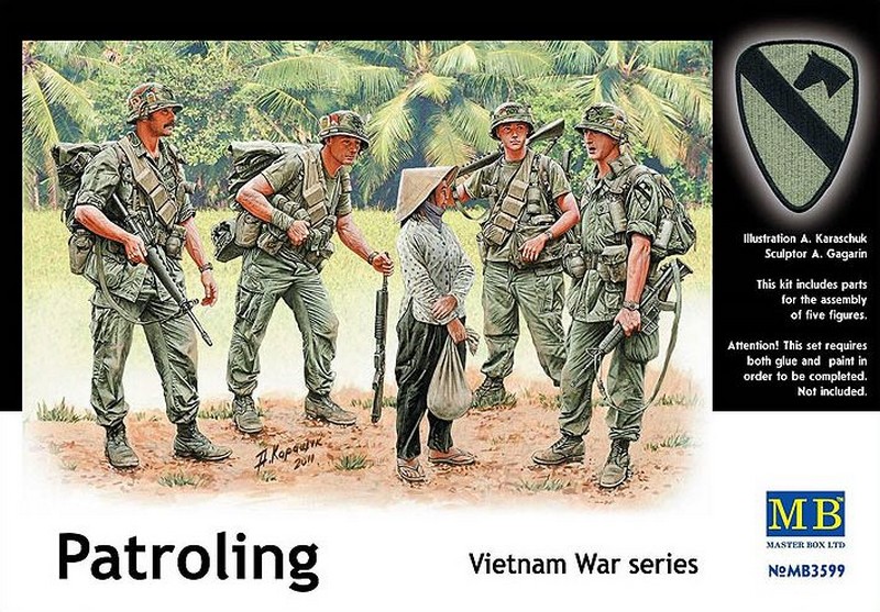 MB3599  фигуры  Патруль США в во Вьетнаме (1:35)