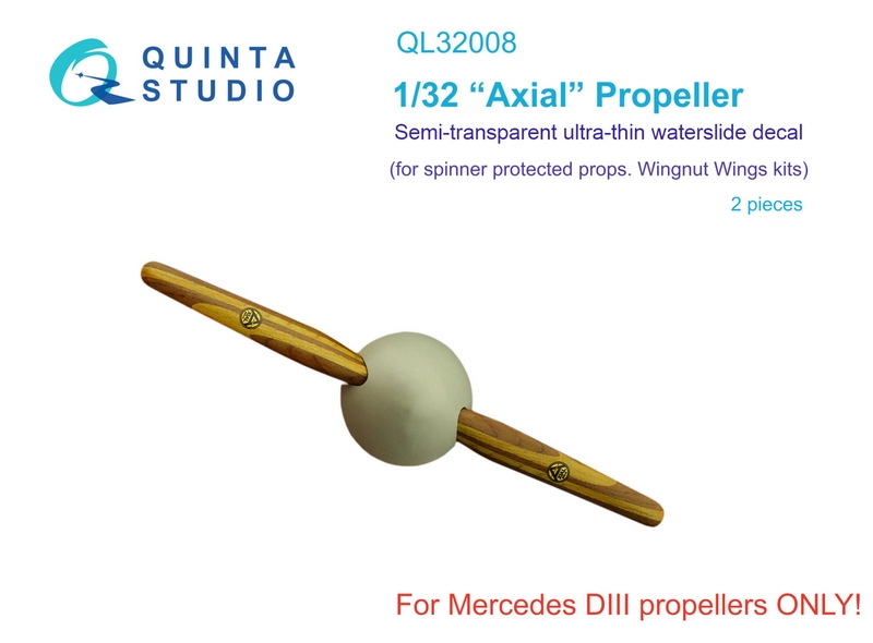 QL32008  декали  Декаль деревянные пропеллеры Axial (WNW)  (1:32)