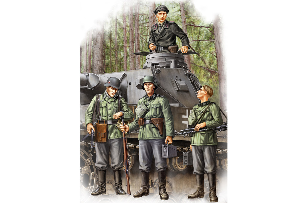 84413  фигуры  German Infantry Set Vol.1 (Early)  (1:35)