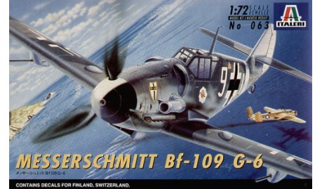 0063  авиация  Bf-109G-6 (1:72)