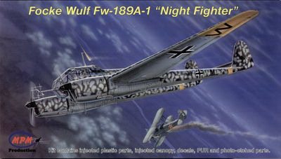 72529  авиация  Focke Wulf Fw-189A-1 "Night Fighter"  (1:72)