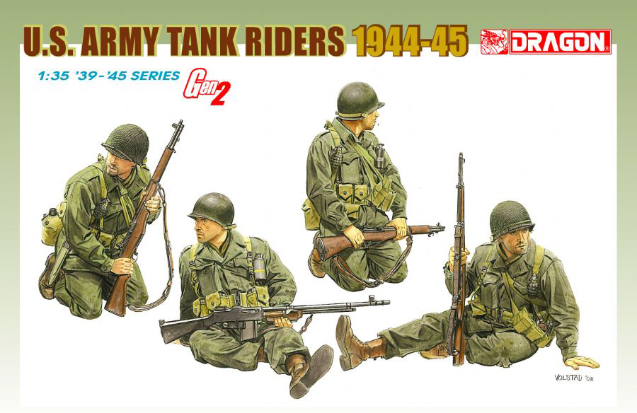 6378  фигуры U.S. Army Tank Riders 1944-45 (1:35)