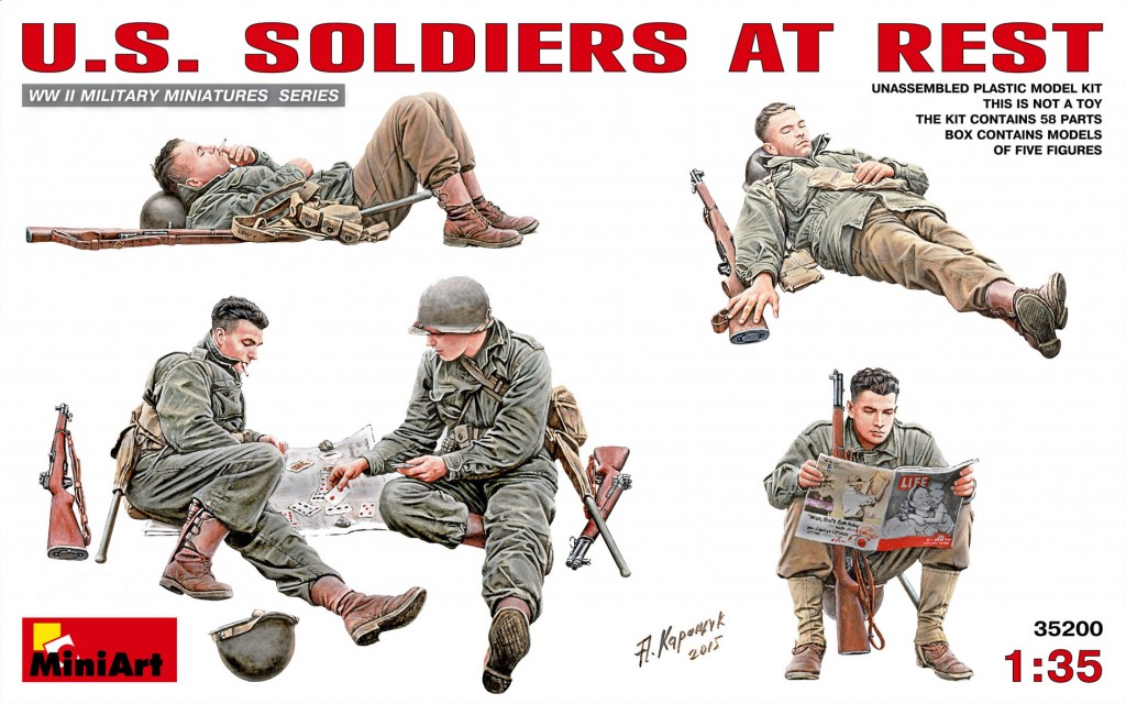 35200  фигуры  U.S. SOLDIERS AT REST  (1:35)
