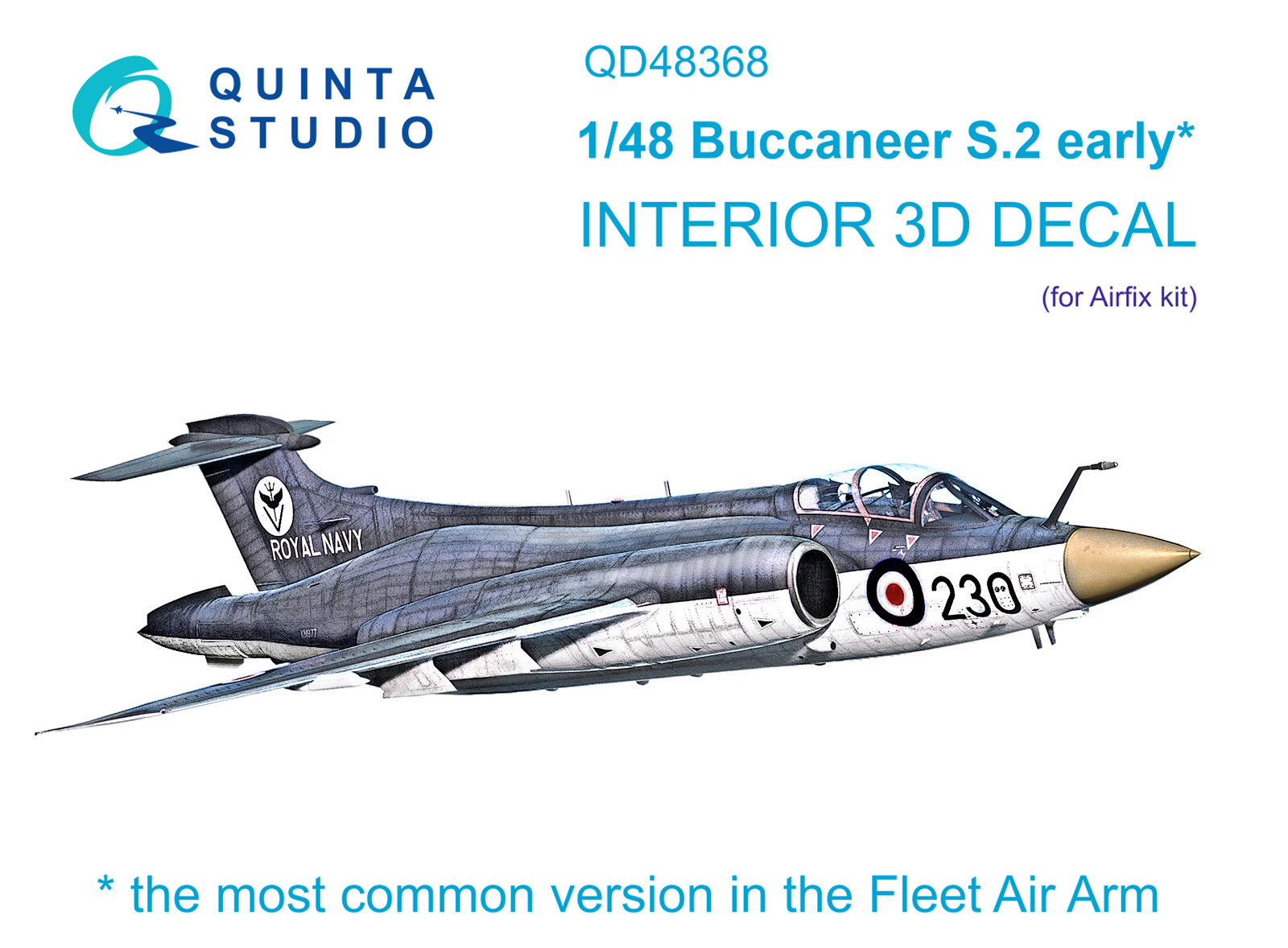 QD48368  декали   3D Декаль интерьера кабины Buccaneer S.2 early (Airfix)  (1:48)