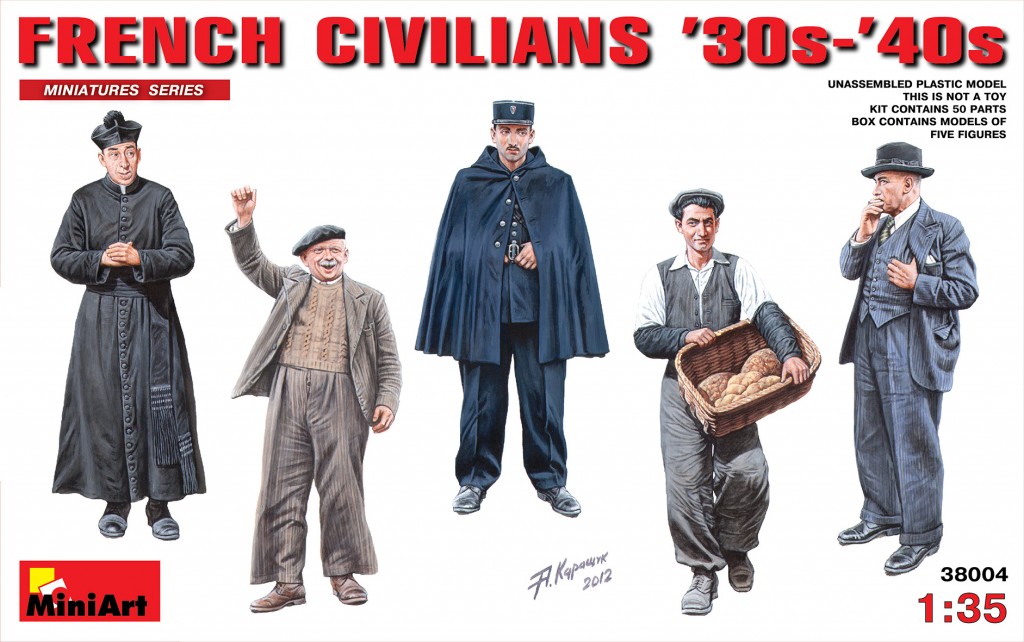 38004  фигуры  FRENCH CIVILIANS ’30s-’40s  (1:35)