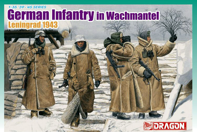 6518  фигуры  German Infantry in Wachtmantel Leningrad 1943 (1:35)