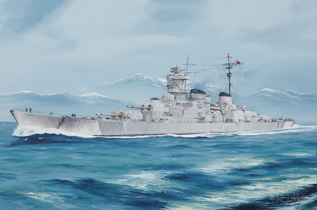 05370  флот  DKM O-Class Battlecruiser Barbarossa  (1:350)