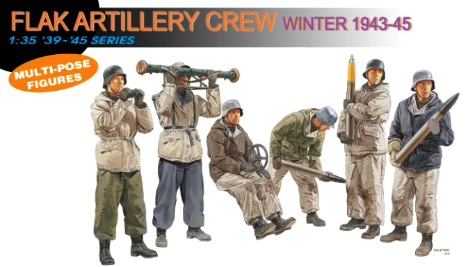 6275  фигуры Flak Artillery Crew (Winter 1943-45) (1:35)
