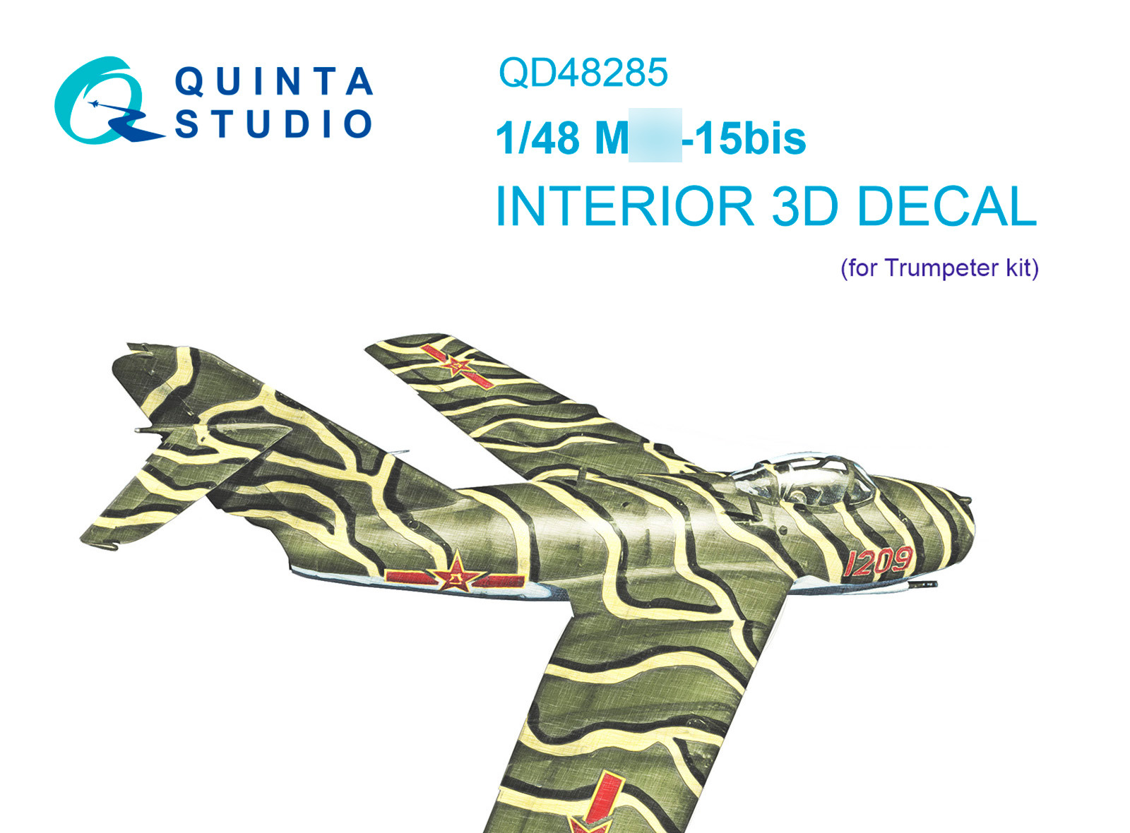 QD48285  декали  3D Декаль интерьера М Г-15бис (Trumpeter)  (1:48)