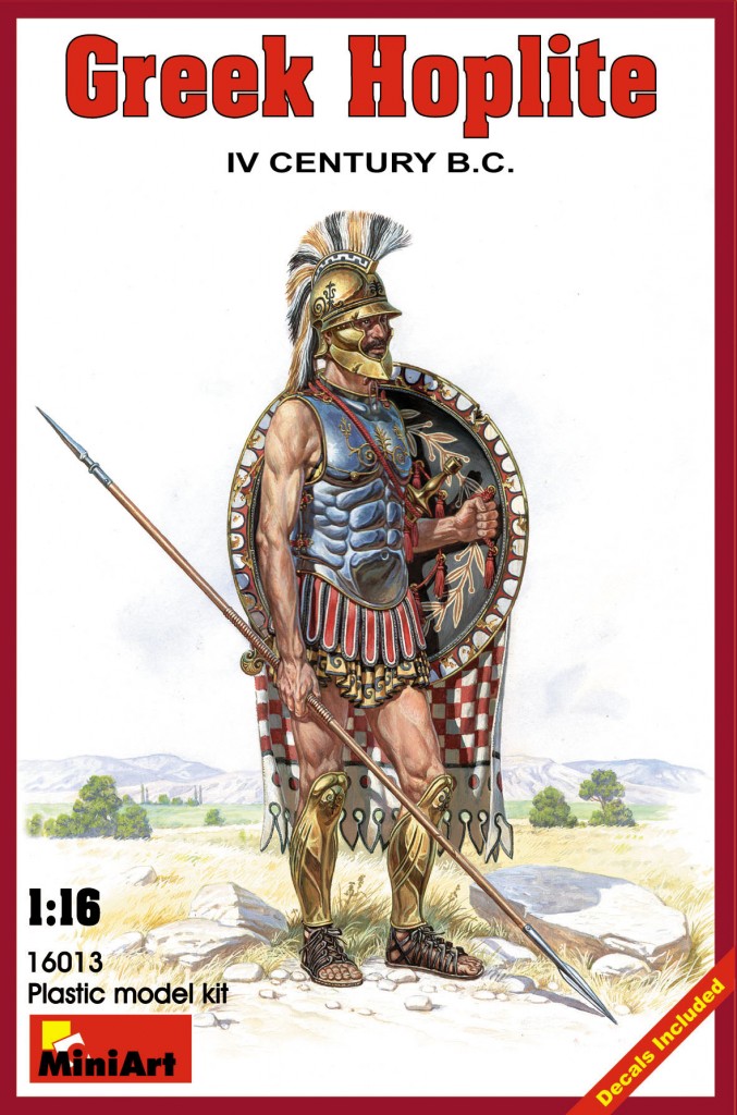 16013  фигуры  GREEK HOPLITE IV CENTURY B.C.  (1:16)