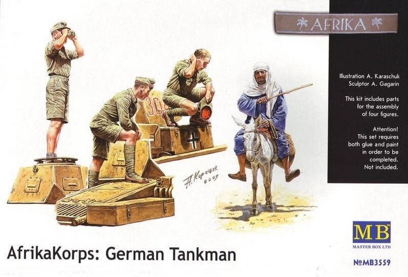 MB3559  фигуры  AfrikaKorps: German Tankman  (1:35)