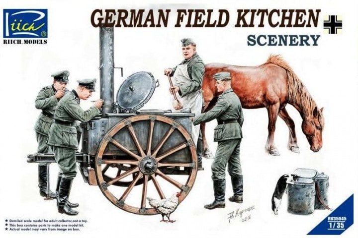 RV35045  техника и вооружение  German Field Kitchen Scenery  (1:35)